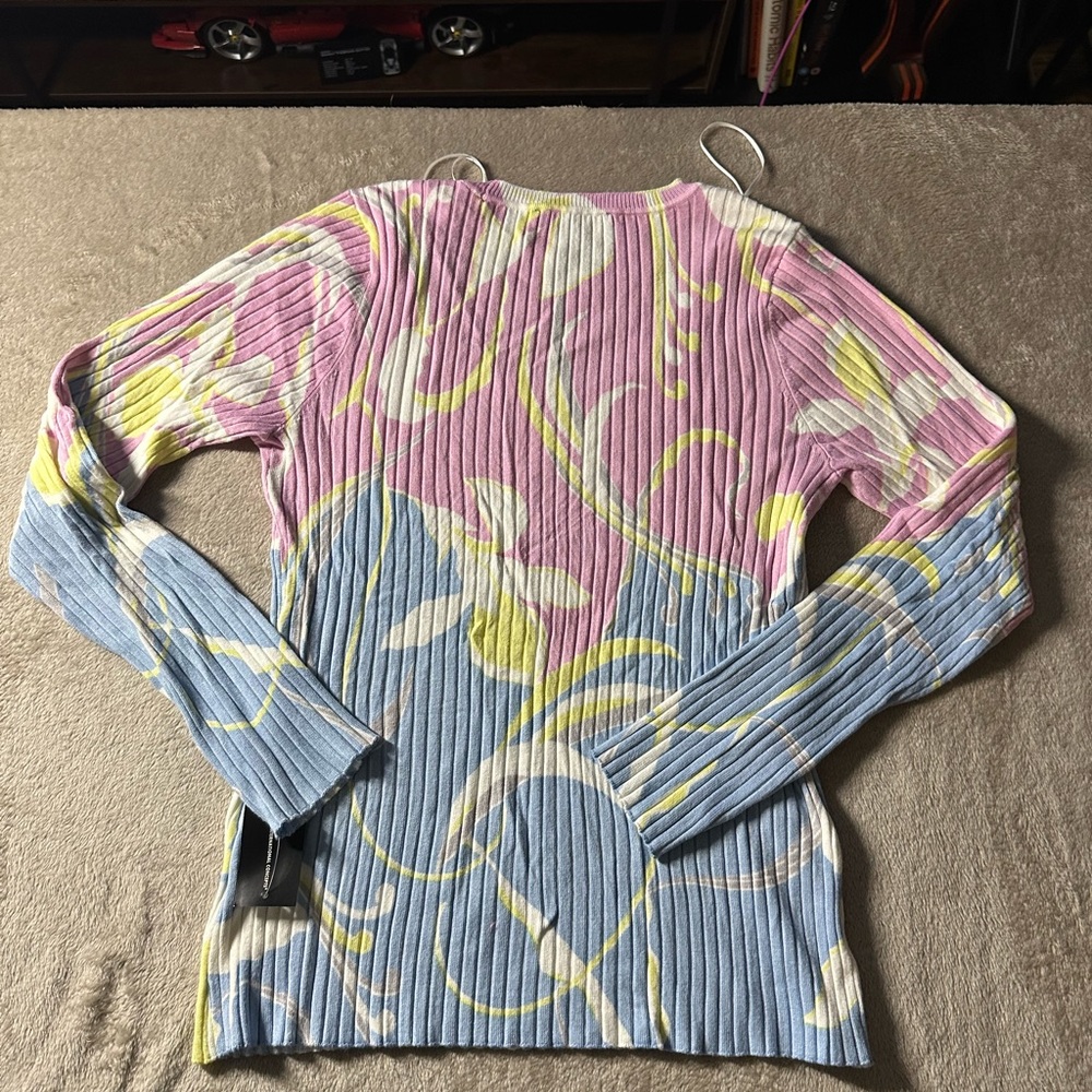 INC International Concepts Pastel Ribbed Blouse
